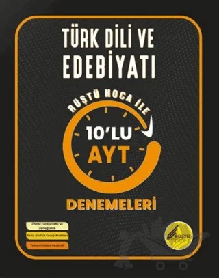 10'lu AYT Denemeleri – Rüştü Hoca – Tonguç Akademi kitap kapağı
