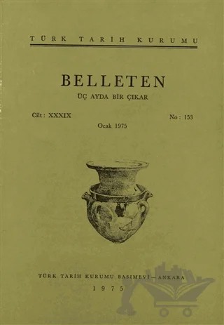 Belleten Sayı: 153 Cilt: 39 – Türk Tarih Kurumu Yayınları kitap kapağı
