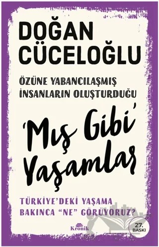 Mış Gibi Yaşamlar – Doğan Cüceloğlu – Kronik Kitap kitap kapağı