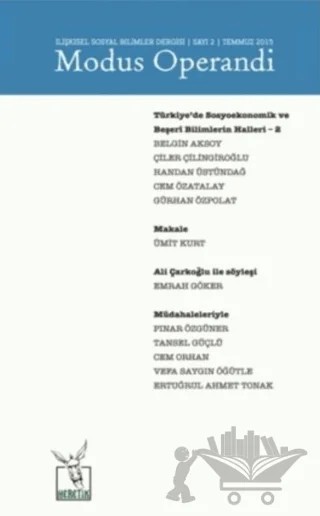 Modus Operandi İlişkisel Sosyal Bilimler Dergisi Sayı: 2 / Temmuz 2015 – Heretik Yayıncılık kitap kapağı