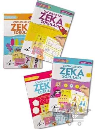 Çocuklar İçin Zeka Soruları (4 Kitap Takım) – Kolektif – Çocuk Gezegeni kitap kapağı