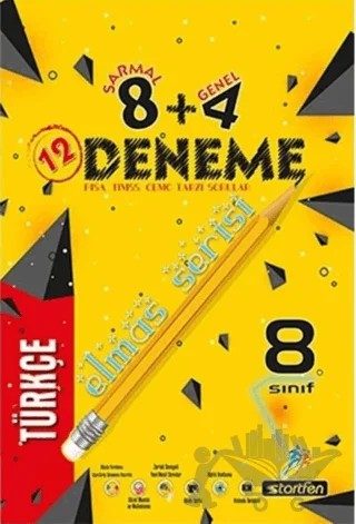 8. Sınıf LGS Türkçe 8 + 4 Elmas Serisi Deneme – Kolektif – Startfen Yayınları kitap kapağı