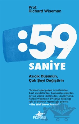 59 Saniye – Richard Wiseman – Pegasus Yayınları kitap kapağı