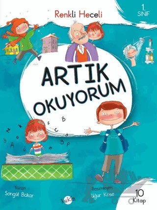 1. Sınıf - Artık Okuyorum 10 Kitap (Renkli Heceli) – Kolektif – Kukla Yayınları kitap kapağı
