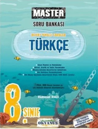 8. Sınıf LGS Master Türkçe Soru Bankası – Ramazan Dağlı – Okyanus Yayınları kitap kapağı
