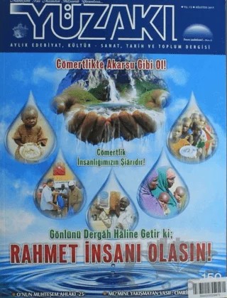 Yüzakı Aylık Edebiyat, Kültür, Sanat, Tarih ve Toplum Dergisi / Sayı:150 Ağustos 2017 – Yüzakı Yayıncılık kitap kapağı