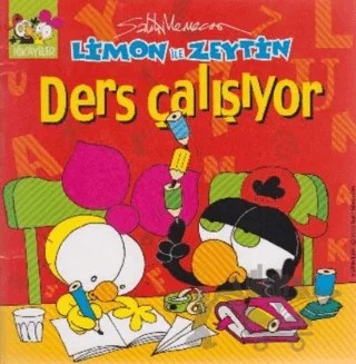 Limon ile Zeytin - Ders Çalışıyor – Salih Memecan – Mart Yayınları kitap kapağı