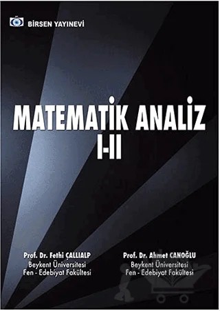 Matematik Analiz 1 - 2 – Ahmet Canoğlu, Fethi Çallıalp – Birsen Yayınevi kitap kapağı
