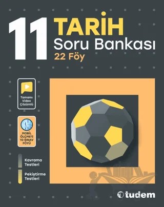 11. Sınıf Tarih Soru Bankası – Kolektif – Tudem Yayınları - Bayilik kitap kapağı