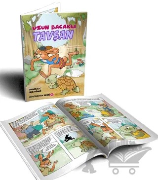 Uzun Bacaklı Tavşan (Oku ve Boya - Çizgi Roman) – Murat Sevinç – Bordo Ressam kitap kapağı