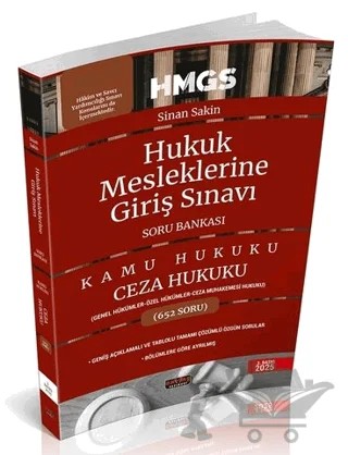 HMGS Ceza Hukuku Genel ve Özel Hükümler Soru Bankası – Sinan Sakin – Savaş Yayınevi kitap kapağı