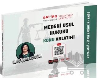 Adli-İdari Hakimlik HMGS Medeni Usul Hukuku Konu Anlatımı – Ebru Çorbacıoğlu – Savaş Yayınevi kitap kapağı