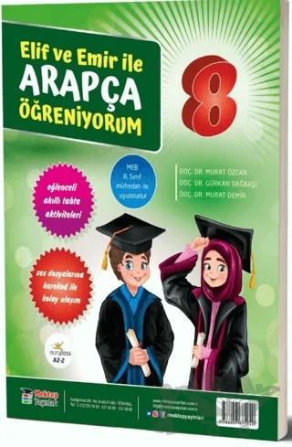 Elif ve Emir ile Arapça Öğreniyorum - 8 – Kolektif – Mektep Yayınları kitap kapağı
