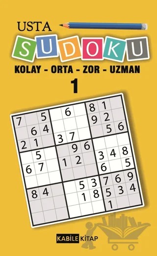 Usta Sudoku 1 – Kolektif – Kabile Kitap kitap kapağı