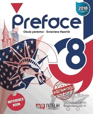 Nitelik 8. Sınıf Preface Reference Book – Gizem Deniz Çelik, Hakan Cihan – Nitelik Yayınları - Bayilik kitap kapağı