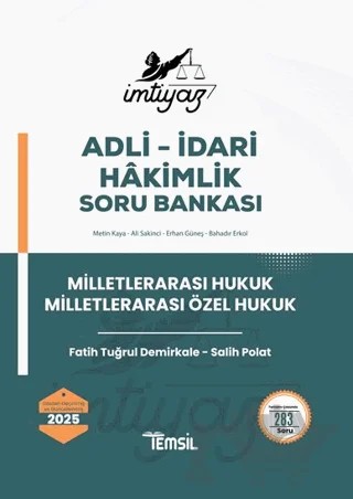 İmtiyaz Milletlerarası Hukuk - Milletlerarası Özel Hukuk Soru Bankası – Salih Polater, Fatih Tuğrul Demirkale – Temsil Kitap kitap kapağı
