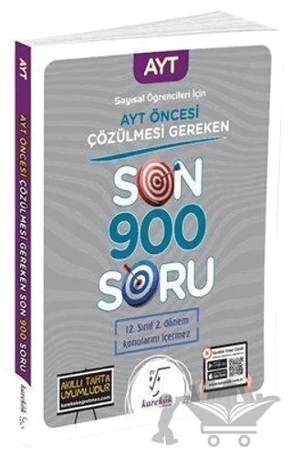 2023 AYT Öncesi Çözülmesi Gereken Son 900 Soru Sayısal Öğrencileri için – Kolektif – Karekök Yayıncılık kitap kapağı