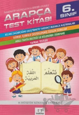 6. Sınıf Arapça Test Kitabı – Enes Balı, H. Hüseyin Köksal – Mektep Yayınları kitap kapağı