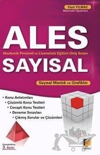 Akademik Personel ve Lisansüstü Eğitimi Giriş Sınavı ALES Sayısal – Fazıl Yılmaz – Adalet Yayınevi kitap kapağı