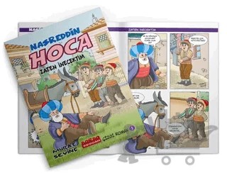 Nasreddin Hoca Zaten İnecektim (Çizgi Roman) – Murat Sevinç – Bordo Ressam kitap kapağı