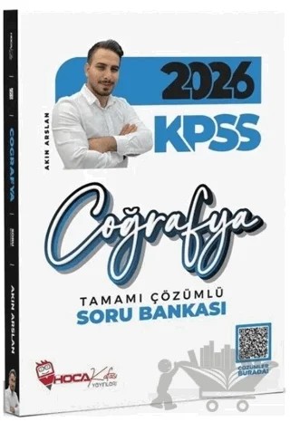 2026 KPSS Coğrafya Soru Bankası Çözümlü – Akın Arslan – Hoca Kafası Yayınları kitap kapağı