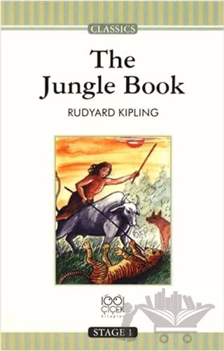 The Jungle Book ( Stage 1) – Joseph Rudyard Kipling – 1001 Çiçek Kitaplar kitap kapağı