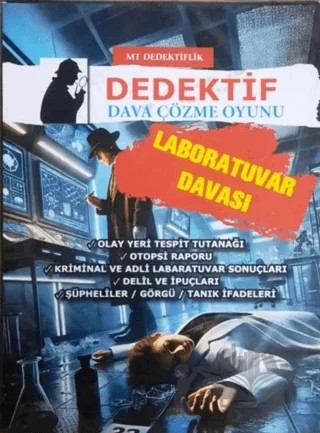 Dedektif Dava Çözme Oyunu - Laboratuvar Davası – Kolektif – MT Dedektiflik kitap kapağı