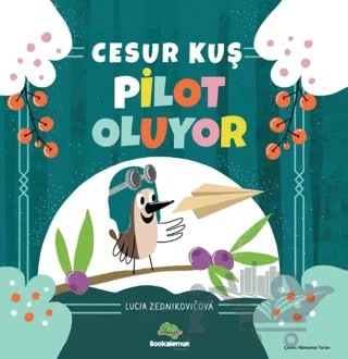 Cesur Kuş Pilot Oluyor – Lucia Zednikovicova – Bookalemun Yayınevi kitap kapağı