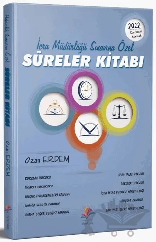 2022 İcra Müdürlüğü Sınavına Özel Süreler Kitabı – Ozan Erdem – Dizgi Kitap kitap kapağı