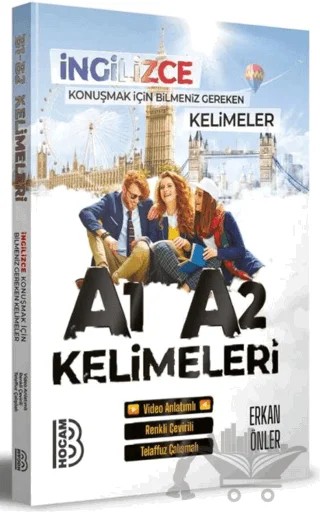 İngilizce Konuşturan A1 A2 Kelimeleri – Erkan Önler – Benim Hocam Yayınları kitap kapağı