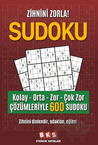 Sudoku – Mekin Gani Pehlivan – BKS Etkinlik Yayınları kitap kapağı