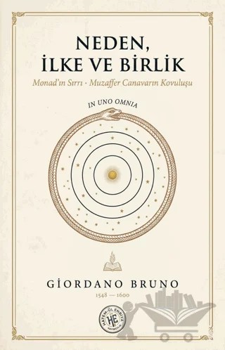 Neden, İlke ve Birlik – Giordano Bruno – Hatem'ül Enbiya Yayıncılık kitap kapağı