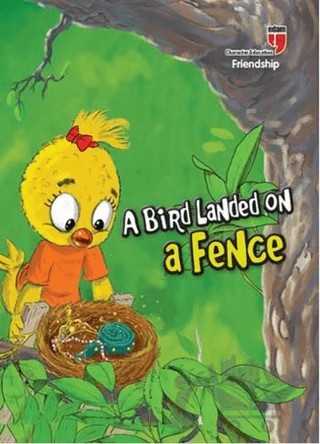A Bird Landed on a Fence - Freindship – Neriman Karatekin – EDAM kitap kapağı