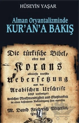 Alman Oryantalizminde Kur’an’a Bakış – Hüseyin Yaşar – İz Yayıncılık kitap kapağı