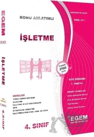 4. Sınıf İşletme Konu Anlatımlı Soru Bankası Güz Dönemi (7.Yarıyıl) (411) – Kolektif – Egem Eğitim Yayınları kitap kapağı