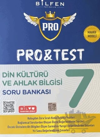 7. Sınıf Pro&Test Din Kültürü ve Ahlak Bilgisi Soru Bankası – Kolektif – Bilfen Yayıncılık kitap kapağı