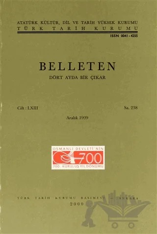Belleten Sayı: 238 Cilt: 63 – Türk Tarih Kurumu Yayınları kitap kapağı