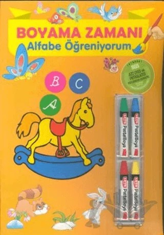 Boyama Zamanı: Alfabe Öğreniyorum – Kolektif – Parıltı Yayınları kitap kapağı