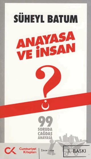 Anayasa ve İnsan – Süheyl Batum – Cumhuriyet Kitapları kitap kapağı