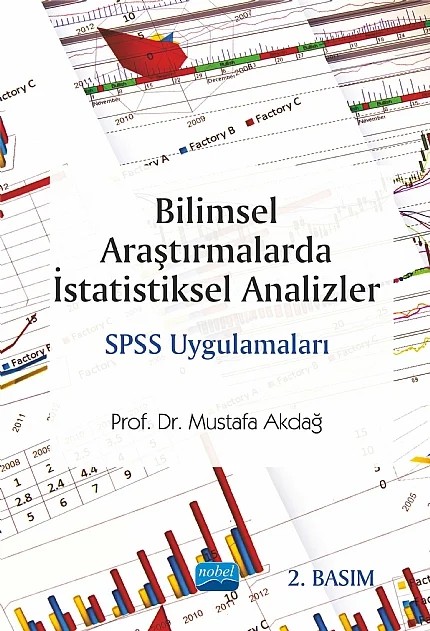Bilimsel Araştırmalarda İstatistiksel Analizler SPSS Uygulamaları – Mustafa Akdağ – Nobel Akademik Yayıncılık kitap kapağı