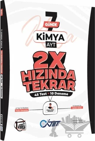 AYT Kimya Ders Platosu 7 Günde 2X Hızında Tekrar Deneme – Kubilay Kaptan, Mehmet Erdem – Oktet Yayınları kitap kapağı