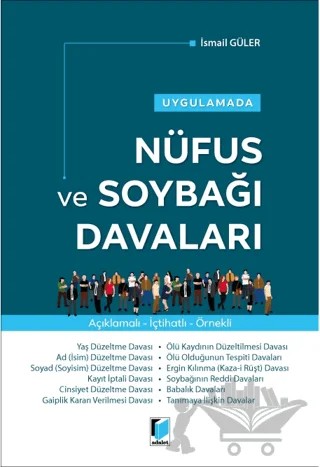 Nüfus ve Soybağı Davaları – İsmail Güler – Adalet Yayınevi kitap kapağı