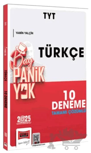 2025 TYT Tamamı Çözümlü Panik Yok Türkçe 10 Deneme – Yamin Yalçın – Yargı Yayınevi kitap kapağı