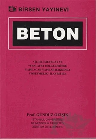 Beton – Gündüz Özışık – Birsen Yayınevi kitap kapağı