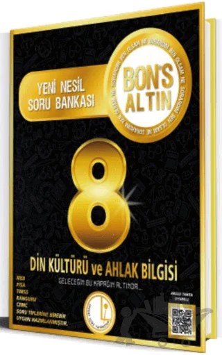 Levent İçöz 8. Sınıf Din Kültürü ve Ahlak Bilgisi Bons Altın Soru Bankası – Kolektif – Bons Yayınları kitap kapağı