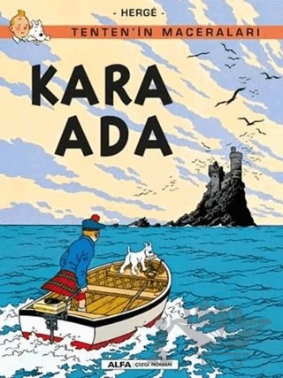 Kara Ada - Tenten'in Maceraları – Herge – Alfa Yayınları kitap kapağı