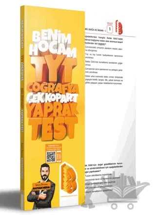 TYT Coğrafya Çek Kopar Yaprak Test – Bayram Meral – Benim Hocam Yayınları kitap kapağı