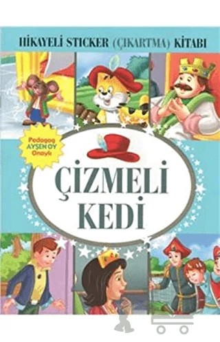Hikayeli Sticker (Çıkartma) Kitabı - Çizmeli Kedi – Kolektif – Çocuk Gezegeni kitap kapağı