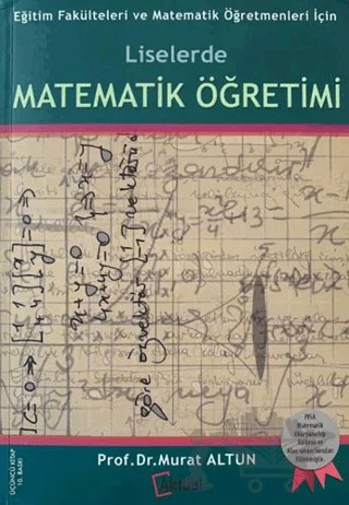 Liselerde Matematik Öğretimi – Murat Altun – Alfa Aktüel Yayınları kitap kapağı