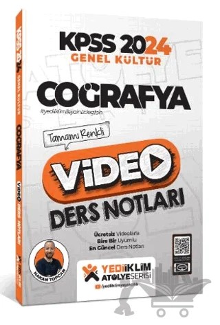 2024 KPSS Atölye Serisi Coğrafya Ders Notları(Tamamı Renkli) – Hakan Topcan – Yediiklim Yayınları kitap kapağı